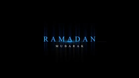 Ramadan Mubarak 3D Lighting Title Effects text effect Stock Footage 327447366