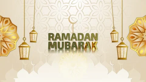 Ramadan Mubarak Background Stock Footage 343721757