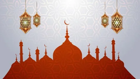 Ramadan Mubarak Background Stock Footage 343914058