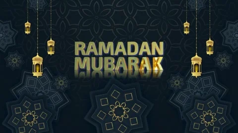 Ramadan Mubarak Background Loop Stock Footage 343878909