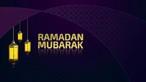 Ramadan Mubarak Background Loop Stock Footage 345308693