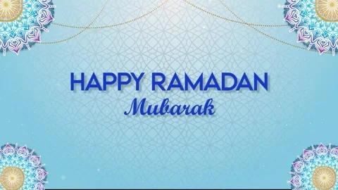 Ramadan Mubarak: Crescent &amp; Geometric Blessing Stock Footage 339274399
