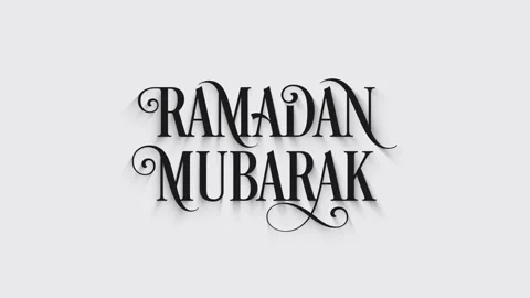 Ramadan Mubarak Elegant Typography Animation Stock Footage 329549336