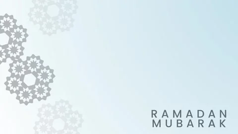 Ramadan mubarak greeting animation with subtle islamic geometric pattern moti Stock Footage 325569919