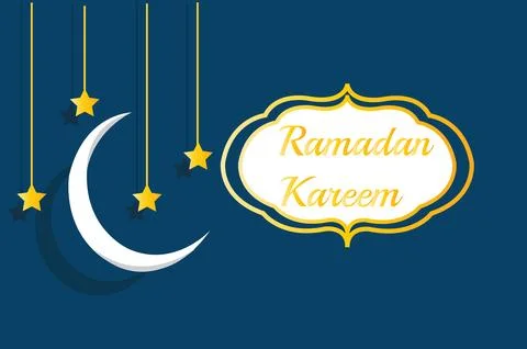 Ramadan Mubarak Greetings Stock Illustration