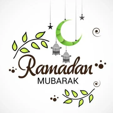 Ramadan Mubarak. Stock Illustration