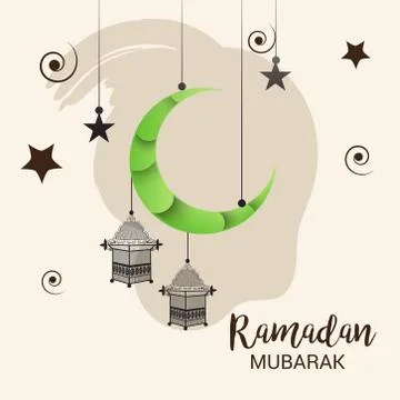 Ramadan Mubarak. Stock Illustration