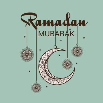Ramadan Mubarak. Illustrazione stock