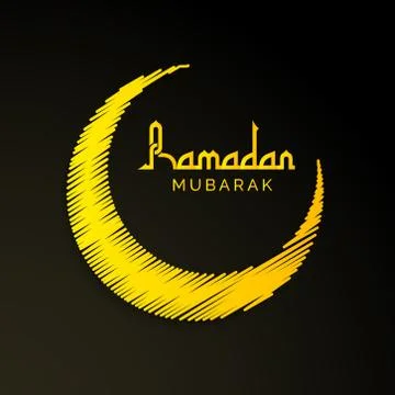 Ramadan Mubarak. Illustrazione stock