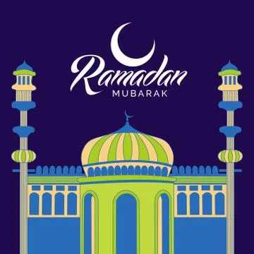 Ramadan Mubarak. Stock Illustration