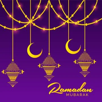 Ramadan Mubarak. Stock Illustration
