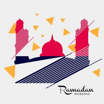 Ramadan Mubarak. Stock Illustration