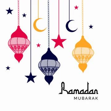 Ramadan Mubarak. Stock Illustration