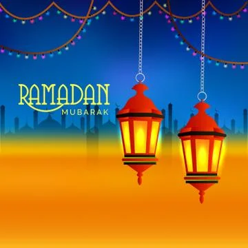 Ramadan Mubarak. Stock Illustration