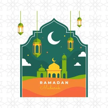 RAMADAN MUBARAK Stock Illustration