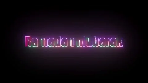 Ramadan Mubarak Text Animation Stock Footage 324814975