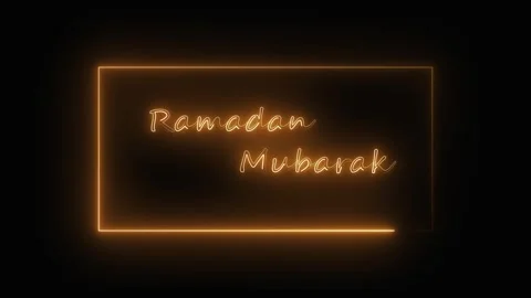 Ramadan mubarak text animation with golden light. Ramadan mubarak islamic h.. Stock Footage 337566671