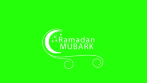 Ramadan Mubarak typography 스톡 동영상 235817500