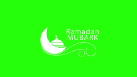 Ramadan Mubarak typography 스톡 동영상 235817506