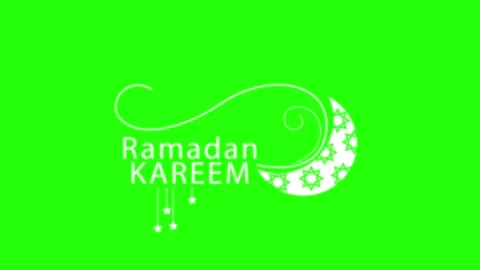 Ramadan Mubarak typography 스톡 동영상 235817592