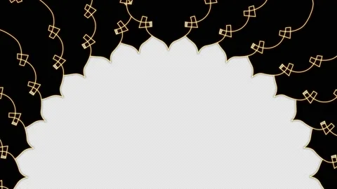 Ramadan pattern decoration background loop Animation video transparent back.. Stock Footage 235265558