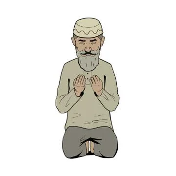 Ramadan prayer Stock-Illustration