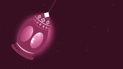 Ramadan-ramazan-candle background zoom out  4K_pink Stock Footage 106976706