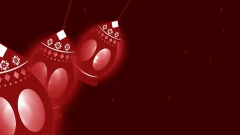 Ramadan-ramazan- multi candle background zoom out  4K_red Stock Footage 106988155