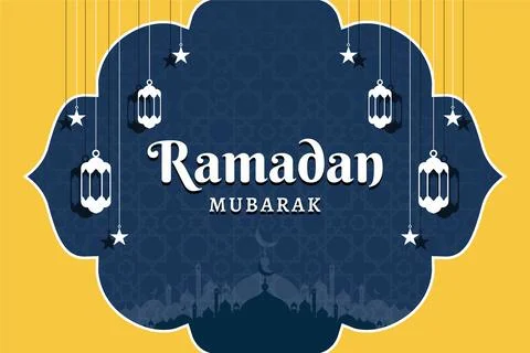 Ramadan social media post vector decoration islamic religious festival and .. Stock Illustration