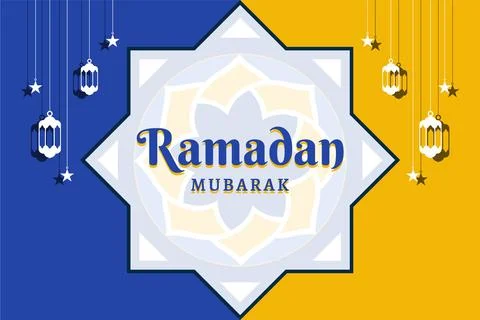 Ramadan social media post vector decoration islamic religious festival and .. Illustrazione stock