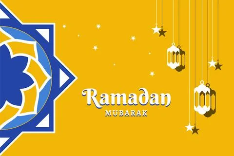 Ramadan social media post vector decoration islamic religious festival and .. Stock Illustration
