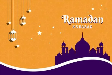 Ramadan social media post vector decoration islamic religious festival and .. Stock Illustration