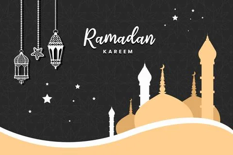 Ramadan social media post vector decoration islamic religious festival and .. Illustrazione stock