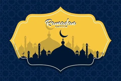 Ramadan social media post vector decoration islamic religious festival and .. Stock Illustration