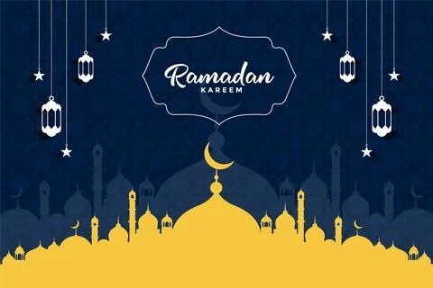 Ramadan social media post vector decoration islamic religious festival and .. Stock Illustration