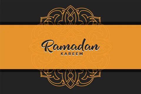 Ramadan social media post vector decoration islamic religious festival and .. Stock Illustration