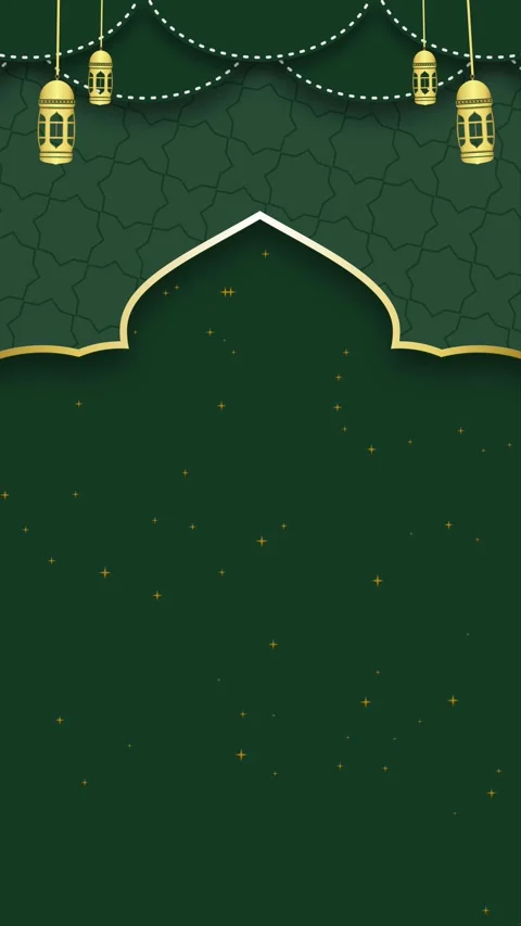 Ramadan theme animated background with a dominant green color with star par.. Stock Footage 301632172