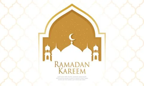 Ramadan theme background template. Stock Illustration