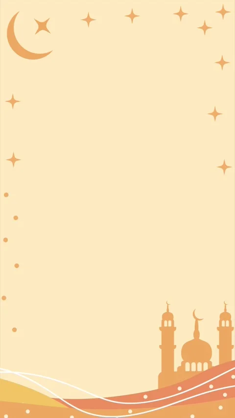 Ramadan theme vertical background loop animation. Yellow ramadan kareem Stock Footage 316266774