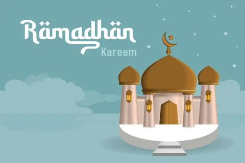 Ramadan themed design assets Stock Illustration