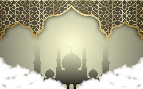 Ramadan themed design with Islamic background. Vector illustration. Stock Illustration