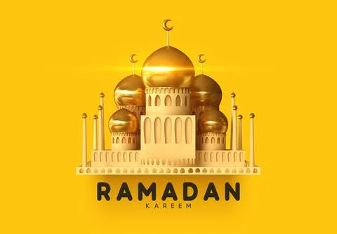 Ramadan vector background. Arabic calligraphic text of Ramadan Kareem. Stock Illustration