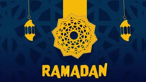 Ramadan video with lantern Video stock 259415020