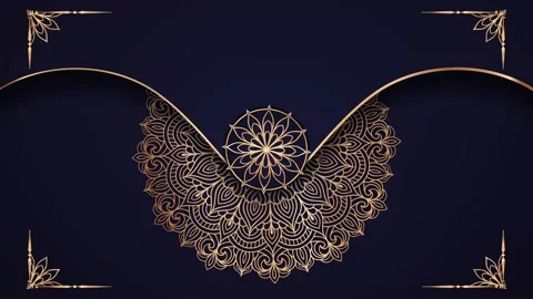 Ramadan,Eid, Arabic Islamic east style Mandala Animation Background 05 Stock Footage 266762677