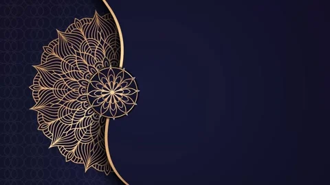 Ramadan,Eid, Arabic Islamic east style Mandala Animation Background 08 Stock Footage 266762708