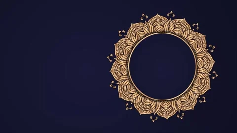Ramadan,Eid, Arabic Islamic east style Mandala Animation Background 02 Stock Footage 266774319