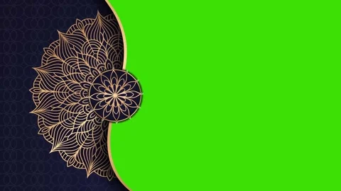 Ramadan,Eid, Arabic Islamic Mandala Animation Green Screen Background 08 動画素材 266770296