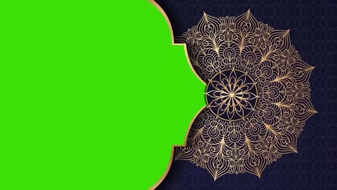 Ramadan,Eid, Arabic Islamic Mandala Animation Green Screen Background 10 Stock Footage 266770357