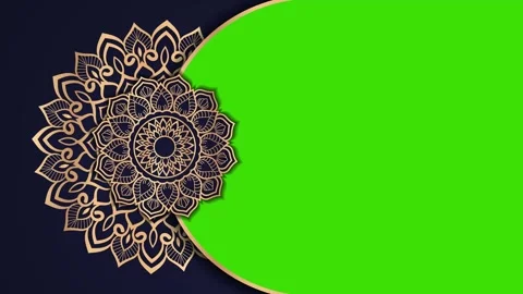 Ramadan,Eid, Arabic Islamic Mandala Animation Green Screen Background 12 Stock Footage 266770360