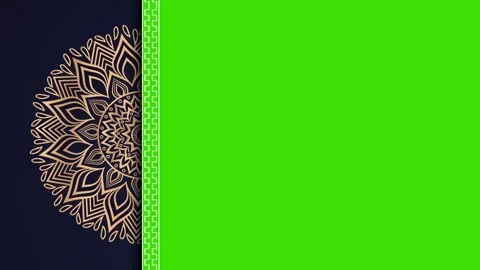 Ramadan,Eid, Arabic Islamic Mandala Animation Green Screen Background 14 Stock Footage 266770384